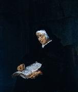 Gabriel Metsu Old Woman Meditating France oil painting artist
